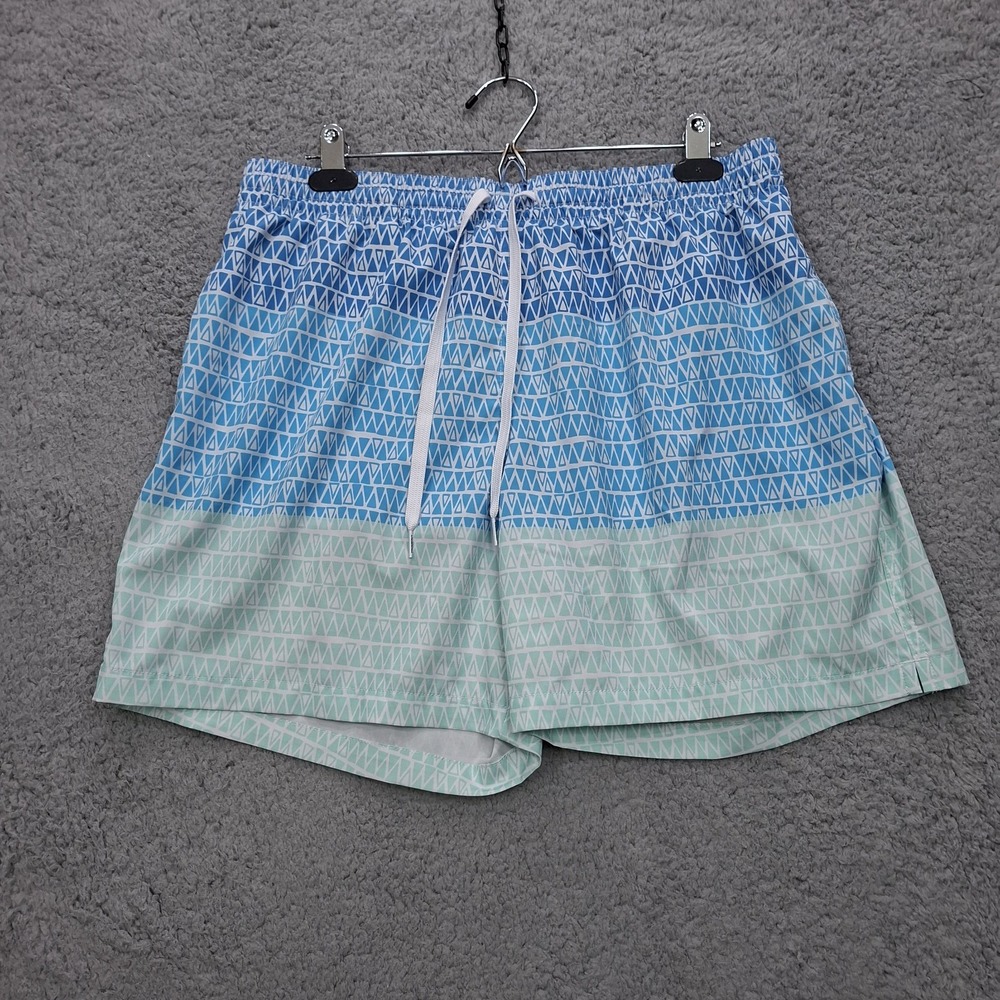 NEW Chubbies Swim Trunks Shorts XL 5.5" Geometric Lined Beach Vacation Resort